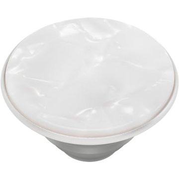 Pearl White PopSockets Phone Grip with Kickstand - Stylish & Functional