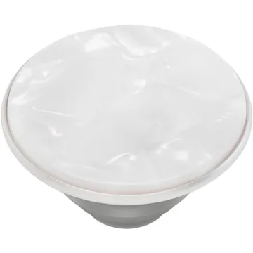 Pearl White PopSockets Phone Grip with Kickstand - Stylish & Functional