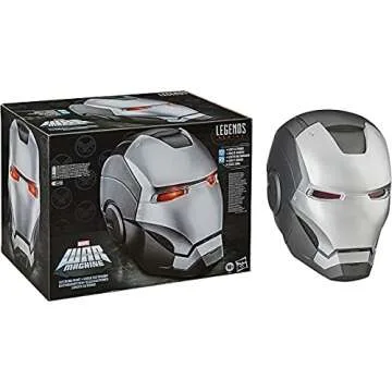 Avengers Marvel Legends Series War Machine Roleplay Premium Collector Electronic Helmet with LED Lig...