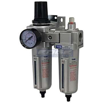 YuanKanJu Birsppy Schulz REFRIGERATED Air Dryer for Air Compressor, Compressed Air Systems, 50 CFM, Good for 10HP & 15HP COMPRESSORS (with Regulator PRE-Filter)