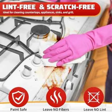 HOMERHYME White Microfiber Cleaning Cloth, 150 Pack Shop Towels All-Purpose Cleaning Rags, Bulk Lint-Free Washcloth Reusable Microfiber Towels for Cars Mechanic Garage & Housekeeping 11.5"*11.5"