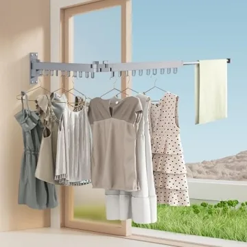 Bakala Wall Mounted Drying Rack for Efficient Laundry Organization