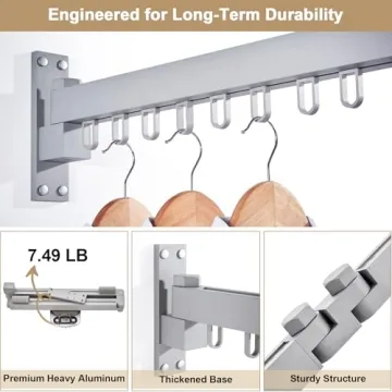 Bakala Wall Mounted Drying Rack for Efficient Laundry Organization