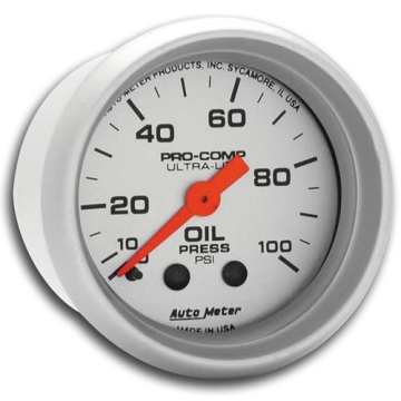 Auto Meter Ultra-Lite Mechanical Oil Pressure Gauge - 2.3125 in.