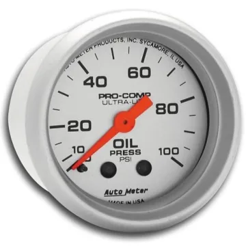 Auto Meter Ultra-Lite Mechanical Oil Pressure Gauge - 2.3125 in.