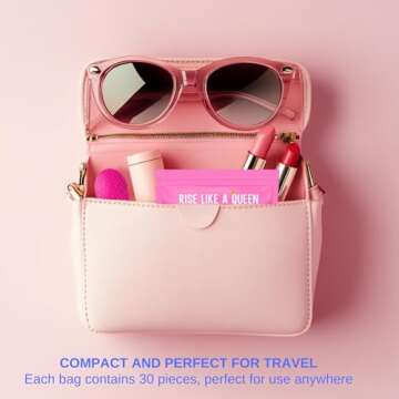 Queen Tape (30 Strips) - Hypoallergenic & Skin-Friendly, Easy Removal Tape, Lifts Away Cleanly - Lat...