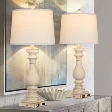 Cinkeda 29" Dimmable Touch Control Table Lamps Set