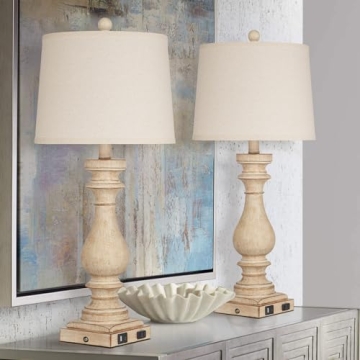 Cinkeda 29" Dimmable Touch Control Table Lamps Set