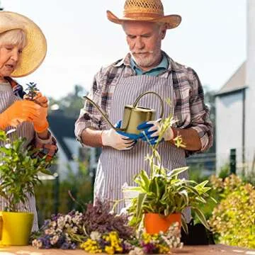 KIBAGA Decorative Gold Watering Can for Easy Plant Care