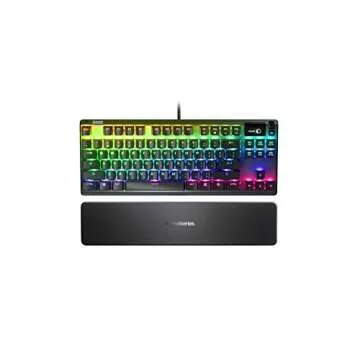 SteelSeries Apex Pro TKL Mechanical Switches Gaming Keyboard with OLED Smart Display (Renewed)