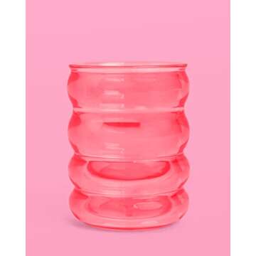 xo, Fetti Wavy Acrylic Cups - 4 pcs, 10 oz Cups | Bachelorette Party Decorations, Birthday Drinkwear, Reusable Party Decorations