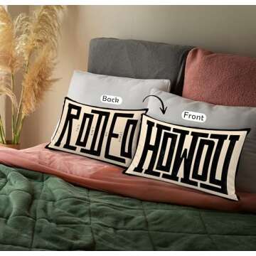 uinwk Howdy Pillow Cover 12x20 Premium Flannel Design