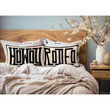uinwk Howdy Pillow Cover 12x20 Premium Flannel Design