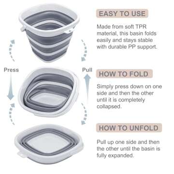 Goderewild Collapsible Bucket - Lightweight & Portable