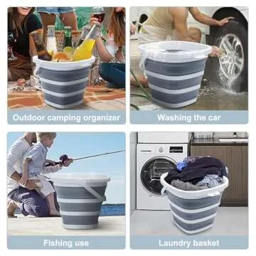 Goderewild Collapsible Bucket - Lightweight & Portable