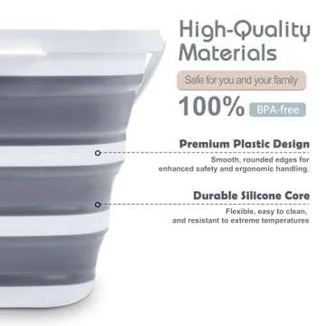 Goderewild Collapsible Bucket - Lightweight & Portable