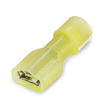High Quality 50 PCS Yellow Female Spade Connectors for All Use