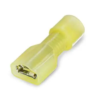 High Quality 50 PCS Yellow Female Spade Connectors for All Use