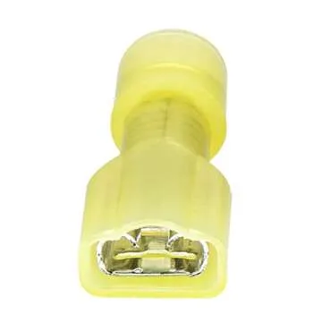 High Quality 50 PCS Yellow Female Spade Connectors for All Use
