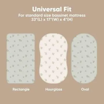 Soft 2-Pack Baby Bassinet Sheets for Newborn Comfort