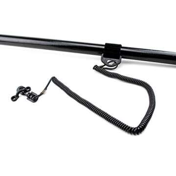 Yak Gear Coiled Fishing Pole Leash - Lightweight and Durable