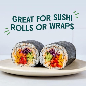 Gimme Organic Roasted Sushi Nori 50 Sheets 100% Organic