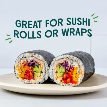 Gimme Organic Roasted Sushi Nori 50 Sheets 100% Organic