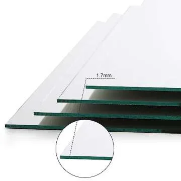 Suwimut Set of 12 Square Mirror Candle Plates, 10 x 10 Inch Glass Mirrors Trays Wall Mounted Glass Mirror Tiles Bulk for Table Centerpieces, Wedding, Party, Wall Decor, Crafts