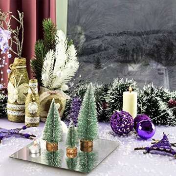 Suwimut Set of 12 Square Mirror Candle Plates, 10 x 10 Inch Glass Mirrors Trays Wall Mounted Glass Mirror Tiles Bulk for Table Centerpieces, Wedding, Party, Wall Decor, Crafts