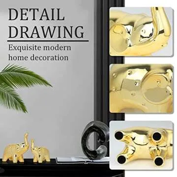 prosfa lt Elephant Statue Pair - Perfect Home Decor Gift