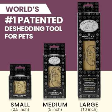 SleekEZ Horse Brush, Horse Brushes for Grooming, Deshedding Tool, Horse Grooming Kit, Deshedding Brush, Horse Curry Comb, Horse Hair Brush, Shedding Brush, Livestock Brush, Livestock Scratching Brush