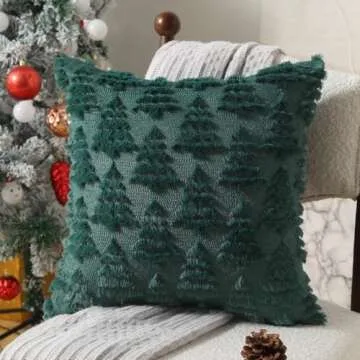 Allorry Christmas Pillow Covers Set of 2 Plush 18x18