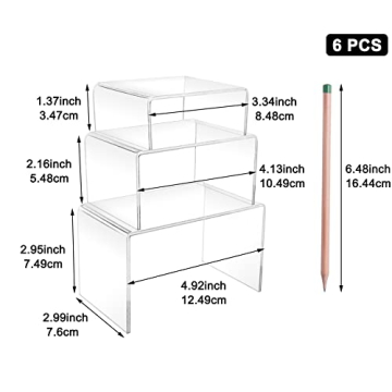 Acrylic Display Risers for Stylish Showcase and Decor