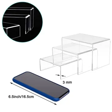 Acrylic Display Risers for Stylish Showcase and Decor