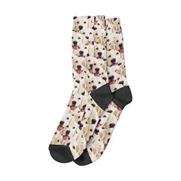 InterestPrint Custom Multi Faces Socks for Men Women Fun Fathers Day Gift Personalized Picture Socks