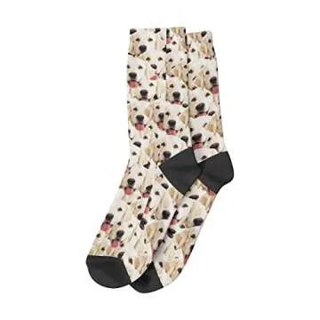 InterestPrint Custom Multi Faces Socks for Men Women Fun Fathers Day Gift Personalized Picture Socks
