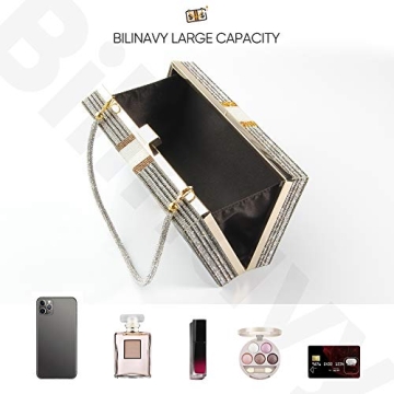 Money Clutch Purses for Women, Stack of Cash Dollars Crystal Clutch Purses, Women Diamond Evening Bags Party Cocktail Rhinestone Handbags, Wedding Dinner Bag, Grey