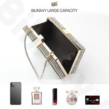 Money Clutch Purses for Women, Stack of Cash Dollars Crystal Clutch Purses, Women Diamond Evening Bags Party Cocktail Rhinestone Handbags, Wedding Dinner Bag, Grey