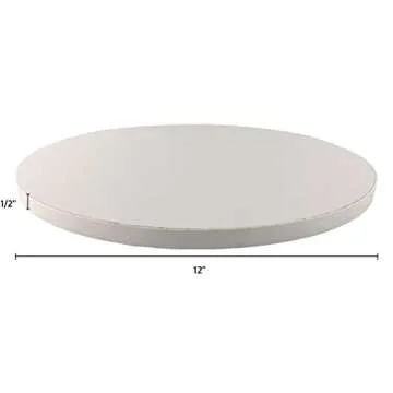 12 Inch Cake Board Drums Round - 6-Pack, Sturdy Design
