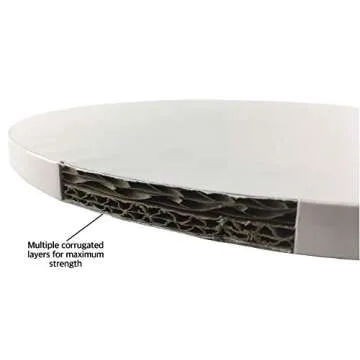 12 Inch Cake Board Drums Round - 6-Pack, Sturdy Design