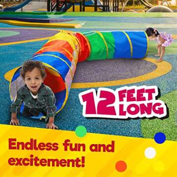 Hide N Side Crawl Through Tunnel - Fun for Kids & Dogs