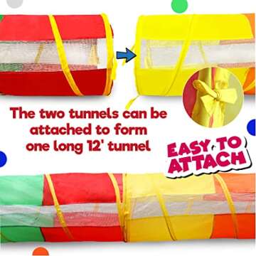 Hide N Side Crawl Through Tunnel - Fun for Kids & Dogs