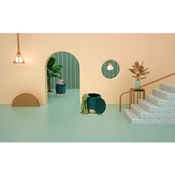 DEERUN Velvet Ottoman with Tray - Stylish Storage Solution