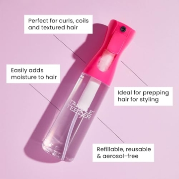 TANGLE TEEZER Fine Mist Spray Bottle Continuous Hydration