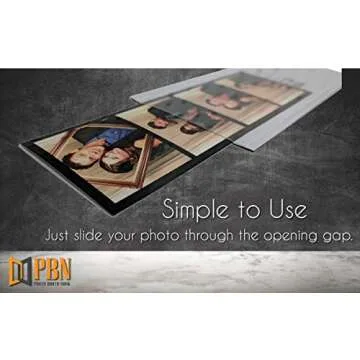 Photo Booth Nook | 2x6 Flexible Magnetic Photo Booth Picture Frames (5 Count) | Crystal Clear Display with Strong Magnet