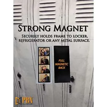 Photo Booth Nook | 2x6 Flexible Magnetic Photo Booth Picture Frames (5 Count) | Crystal Clear Display with Strong Magnet