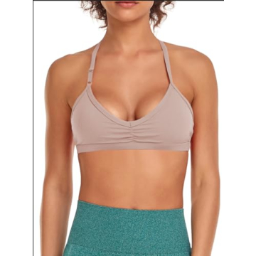 Abonlen Strappy Backless Sports Bra for Women Workout