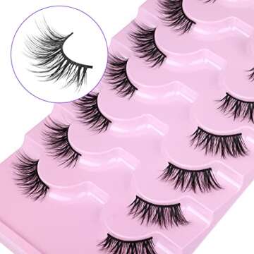 Natural Look Half Lashes for All Occasions 7 Pairs