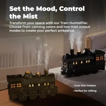 Retro Train Humidifier & Essential Oil Diffuser for Home