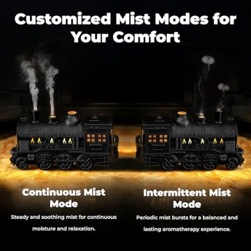 Retro Train Humidifier & Essential Oil Diffuser for Home